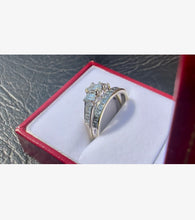 Load image into Gallery viewer, #534 - 1.68 Carat Natural Diamond Wedding / Engagement Set, 14k White Gold, Size 7
