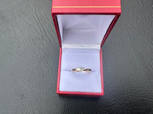 Load image into Gallery viewer, #582 - 14kt Yellow Gold, Triangle Diamond Band, Size 6
