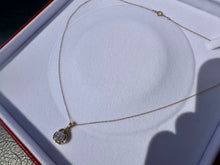 Load image into Gallery viewer, #807 - 1/2 Carat Diamond Cluster Pendant &amp; 10k Chain. 18”
