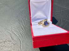 Load image into Gallery viewer, #631 - 14kt Yellow Gold, Effy, Tanzanite &amp; Diamond Ring. Size 7
