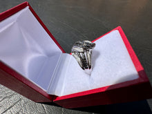 Load image into Gallery viewer, #661 - 1/2 Carat White &amp; Black Diamond Ring, .925 Size 6 1/4
