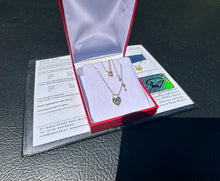 Load image into Gallery viewer, #642 - 14kt Yellow Gold Lock &amp; Key Diamond Pendant Necklace 16-18”
