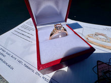 Load image into Gallery viewer, #863 - 10kt Rose Gold, Morganite &amp; Diamond Ring Size 7
