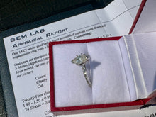 Load image into Gallery viewer, #724 - 1.50CTW Diamond Marquis Engagement Ring, 14kt, Size 7 3/4
