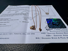 Load image into Gallery viewer, #851 - 14kt Rose Gold, EFFY Panther Diamond Pendant 16-18”
