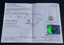 Load image into Gallery viewer, #868 - 10-14k Yellow Gold, Diamond “Happiness” Pendant Necklace
