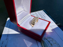 Load image into Gallery viewer, #799 - 14kt Custom Oval &amp; Round Diamond Band, Size 6
