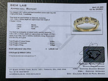 Load image into Gallery viewer, #707 - 14kt Yellow Gold, Brown Diamond &amp; Quartz Custom Band, Size 6
