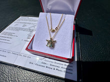 Load image into Gallery viewer, #792 - EFFY 14kt Yellow Gold, Amethyst, Diamond Turtle Pendant 16-18" Necklace
