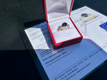 Load image into Gallery viewer, #786 - 14kt Yellow Gold, Sapphire &amp; Diamond Ring, Size 6
