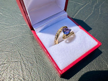 Load image into Gallery viewer, #631 - 14kt Yellow Gold, Effy, Tanzanite &amp; Diamond Ring. Size 7
