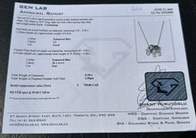 Load image into Gallery viewer, #660 - Blue Diamond Elephant Pendant &amp; 18” Sterling Chain
