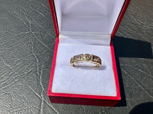 Load image into Gallery viewer, #707 - 14kt Yellow Gold, Brown Diamond &amp; Quartz Custom Band, Size 6
