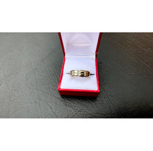 Load image into Gallery viewer, #572 - 14kt White Gold, Custom .52 Carat Princess Cut Diamond Band, Size 10
