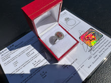 Load image into Gallery viewer, #847 - 14kt White Gold, 2.50 Carat Pink &amp; White Diamond Ring, Size 6
