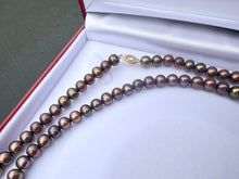 Load image into Gallery viewer, #600 - Brown Freshwater Pearls, 14k Clasp, 42” Length
