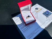 Load image into Gallery viewer, #786 - 14kt Yellow Gold, Sapphire &amp; Diamond Ring, Size 6
