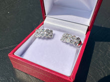 Load image into Gallery viewer, #728 - 14kt White Gold, .41ct VVS Natural Diamond Clutch Earrings
