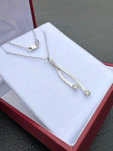 Load image into Gallery viewer, #337 - 14k White Gold, 18” Necklace &amp; Custom 1.5” Diamond Pendant
