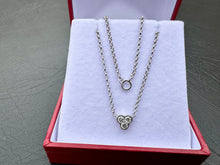 Load image into Gallery viewer, #644 - 14kt White Gold, .31ct Diamond Pendant / Chain. Adjustable 16 or 18”

