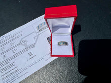 Load image into Gallery viewer, #889 - 14kt White Gold, Topaz &amp; Diamond Band Size 6 1/4
