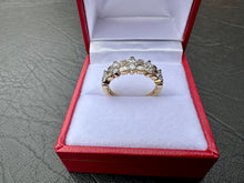 Load image into Gallery viewer, #629 - 14kt Yellow Gold, 1/2 Carat Diamond Cluster Band, Size 6
