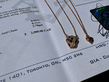 Load image into Gallery viewer, #851 - 14kt Rose Gold, EFFY Panther Diamond Pendant 16-18”
