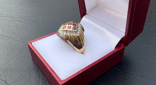 Load image into Gallery viewer, #383 - 14k Yellow Gold, Ruby &amp; Diamond Ring, Size 9.5
