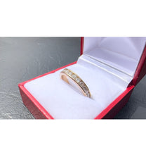 Load image into Gallery viewer, # 483 - 14kt Yellow Gold, 1.00 Carat Channel Set Diamond Band. Size 7 3/4
