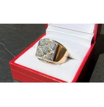 Load image into Gallery viewer, #503 - VVS Diamond, 14k Gold, Custom Made Diamond Ring, Size 8
