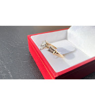Load image into Gallery viewer, #456 - 14k Yellow Gold, 1/3 Carat Natural Marquis Diamond Ring, Size 4 1/2
