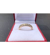 Load image into Gallery viewer, # 483 - 14kt Yellow Gold, 1.00 Carat Channel Set Diamond Band. Size 7 3/4

