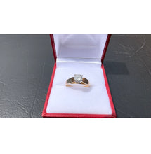 Load image into Gallery viewer, #484 - 14kt Yellow Gold, Half Carat Solitaire Engagement Ring, Size 5 3/4
