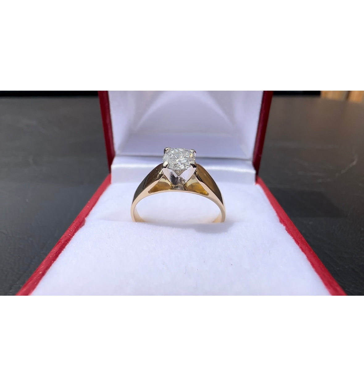 484 14kt Yellow Gold Half Carat Solitaire Engagement Ring Size 5 3 4