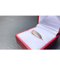 Load image into Gallery viewer, # 483 - 14kt Yellow Gold, 1.00 Carat Channel Set Diamond Band. Size 7 3/4
