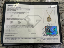 Load image into Gallery viewer, #486 - 14k Yellow Gold, Custom Ruby &amp; Diamond Pendant &amp; Rolo Chain
