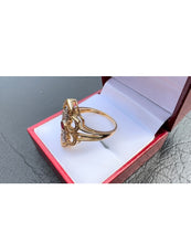 Load image into Gallery viewer, #407 - Precious &amp; Unique 14kt, Ruby &amp; Diamond Ring, Size 8 3/4
