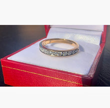 Load image into Gallery viewer, # 495 - Yellow Gold, .58 Carat Diamond Band, Size 7
