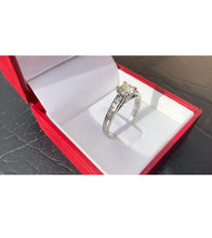 Load image into Gallery viewer, #459 - 10k White Gold, VS Natural Diamond Engagement Ring, Size 6 1/2
