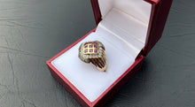 Load image into Gallery viewer, #383 - 14k Yellow Gold, Ruby &amp; Diamond Ring, Size 9.5
