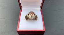 Load image into Gallery viewer, #383 - 14k Yellow Gold, Ruby &amp; Diamond Ring, Size 9.5
