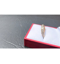 Load image into Gallery viewer, # 483 - 14kt Yellow Gold, 1.00 Carat Channel Set Diamond Band. Size 7 3/4
