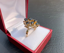 Load image into Gallery viewer, #393 - Custom Vintage 2.88ct Natural Sapphire Dinner Ring, Size 7 1/2

