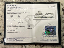Load image into Gallery viewer, #527 - 18kt White Gold, Vintage VVS Diamond Wedding Set, Size 6 1/2
