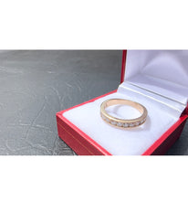 Load image into Gallery viewer, # 483 - 14kt Yellow Gold, 1.00 Carat Channel Set Diamond Band. Size 7 3/4
