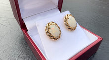 Load image into Gallery viewer, #382 - 14KT Yellow Gold, Pushback Opal Earrings
