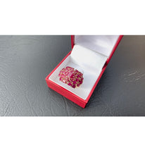 Load image into Gallery viewer, #464 - 10k Yellow Gold, Custom Natural Ruby Cluster Ring, 5.76ct, Size 8 1/2
