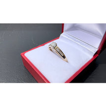 Load image into Gallery viewer, #479 - 14k Yellow Gold, 1/2 Carat Diamond Engagement Ring. Size 7 3/4
