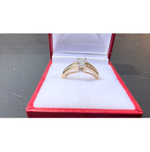 Load image into Gallery viewer, #479 - 14k Yellow Gold, 1/2 Carat Diamond Engagement Ring. Size 7 3/4

