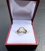 Load image into Gallery viewer, #118 - Solitaire Pear Morganite Ring, Size 6
